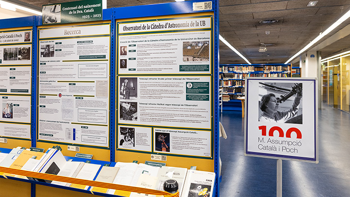 Three exhibitions at the Faculty of Physics celebrate the scientific and educational legacy of Assumpció Català i Poch